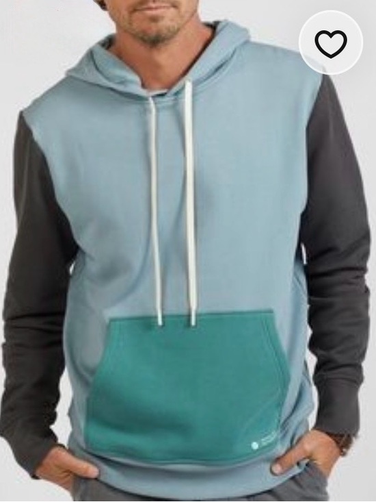 Outerknown Other - Outerknown All-Day Colorblock Hoodie XL Ash Blue organic Gorpcore sweatshirt